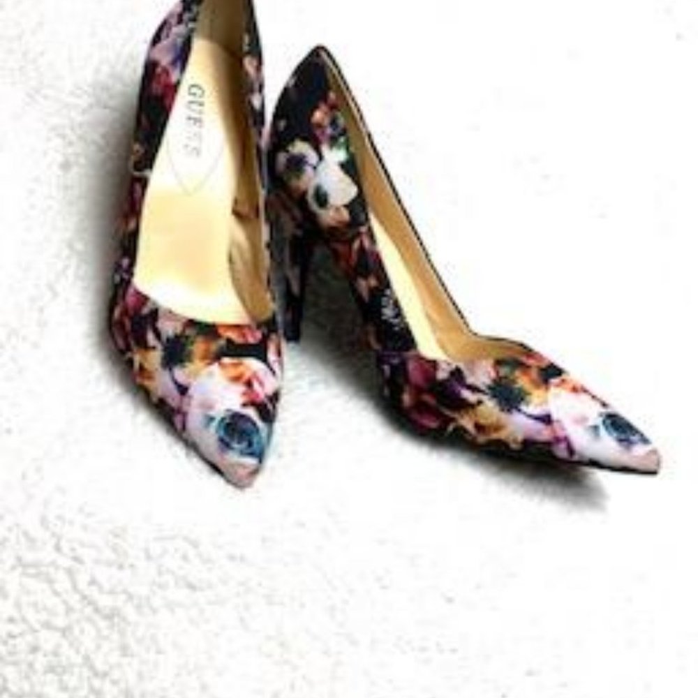 Guess Multicolored Floral Stilettos - Picture 2 of 11
